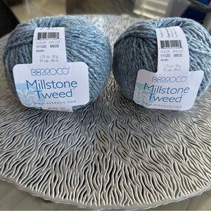 Berroco Millstone Tweed Yarn in Arctic Blue